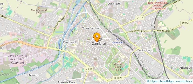 localisation de l'entreprise LMCV - LE MONDE CHEZ VOUS  CAMBRAI