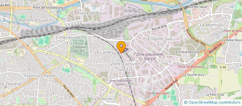 localisation de l'entreprise LMD à RENNES