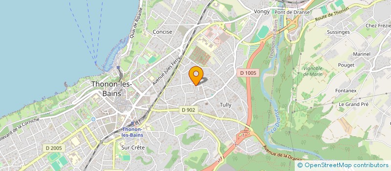 localisation de l'entreprise LMD BAI  THONON-LES-BAINS
