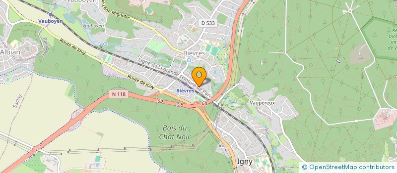localisation de l'entreprise LMD INFO à BIEVRES