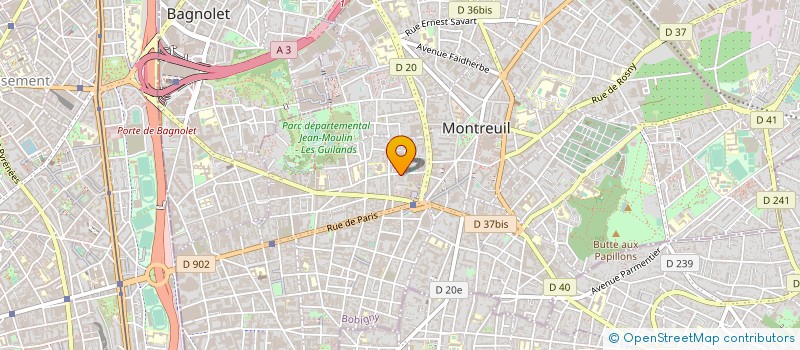localisation de l'entreprise LMD PRODUCTIONS à MONTREUIL