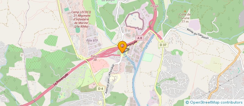 localisation de l'entreprise LMD PROVENCE à FREJUS