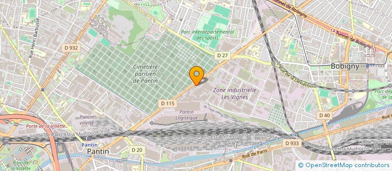 localisation de l'entreprise LMD SERVICES à BOBIGNY