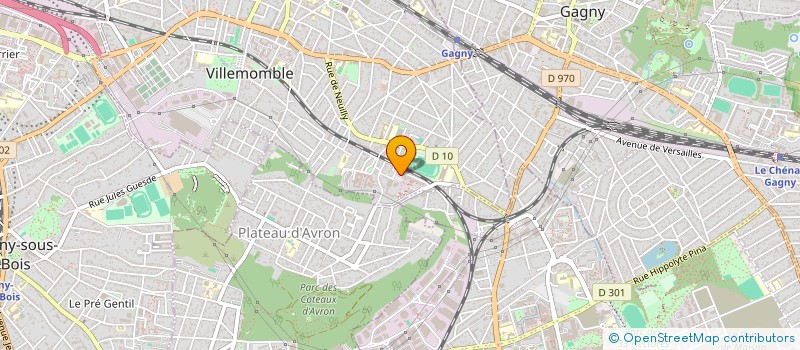 localisation de l'entreprise LMD TRANSPORT  VILLEMOMBLE