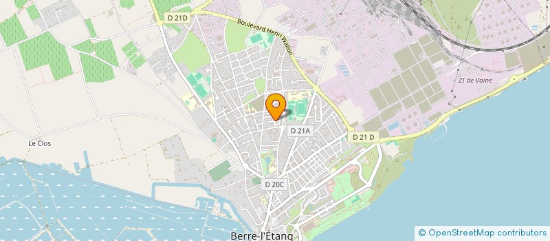 localisation de l'entreprise LMD TRANSPORTS à BERRE-L'ETANG