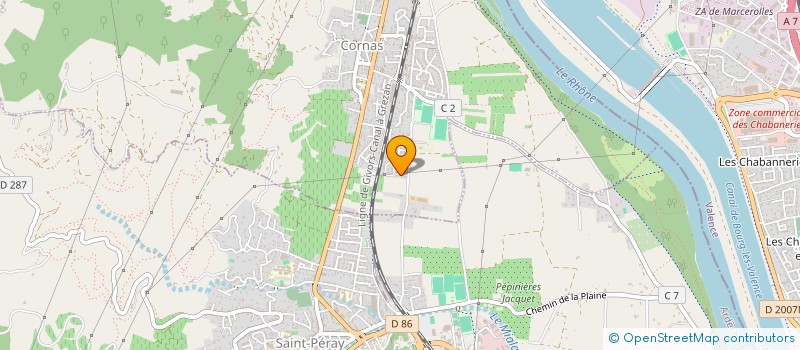 localisation de l'entreprise LMDB  CORNAS