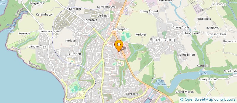 localisation de l'entreprise LMDB IMMOBILIER  CONCARNEAU