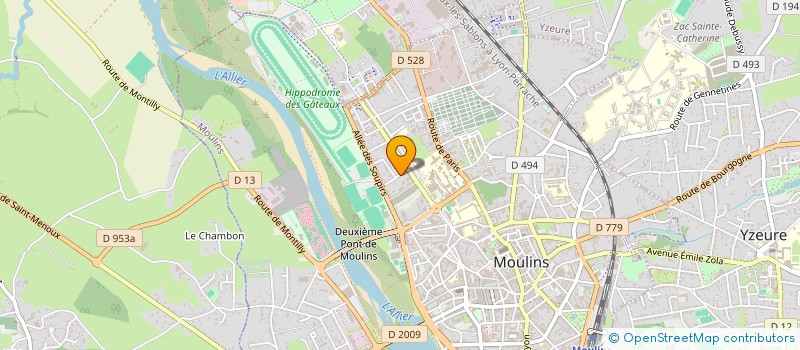 localisation de l'entreprise LMDD TRAVERSINE à MOULINS