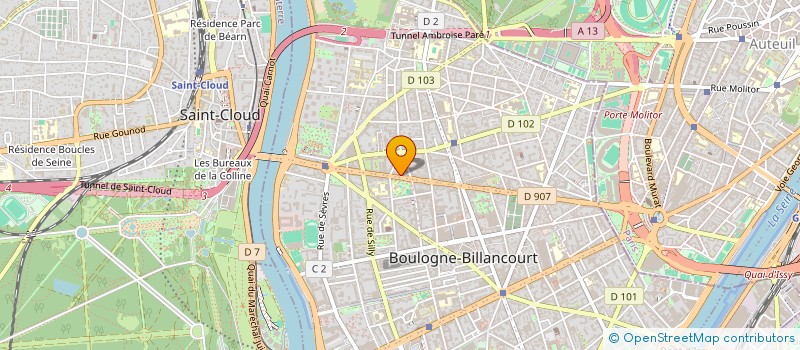localisation de l'entreprise LMDECORATION à BOULOGNE-BILLANCOURT