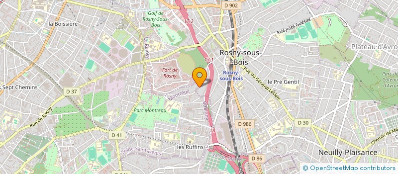 localisation de l'entreprise LMDESSINER à ROSNY-SOUS-BOIS