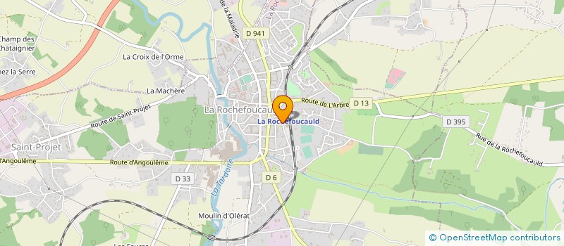 localisation de l'entreprise LMDLR MENUISERIES DE LA ROCHE à LA ROCHEFOUCAULD-EN-ANGOUMOIS