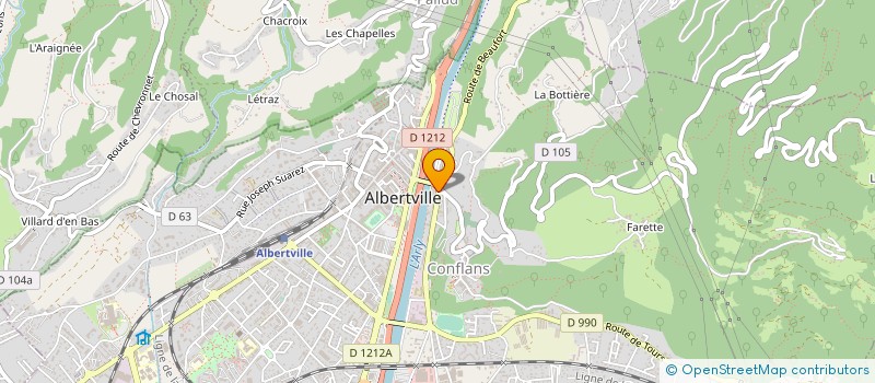 localisation de l'entreprise LMDM à ALBERTVILLE