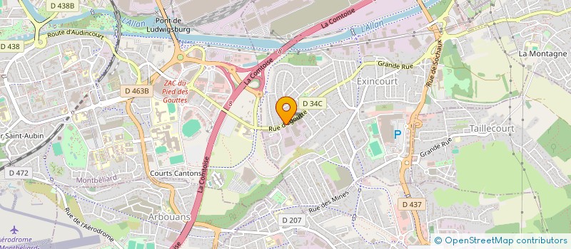 localisation de l'entreprise LME  EXINCOURT