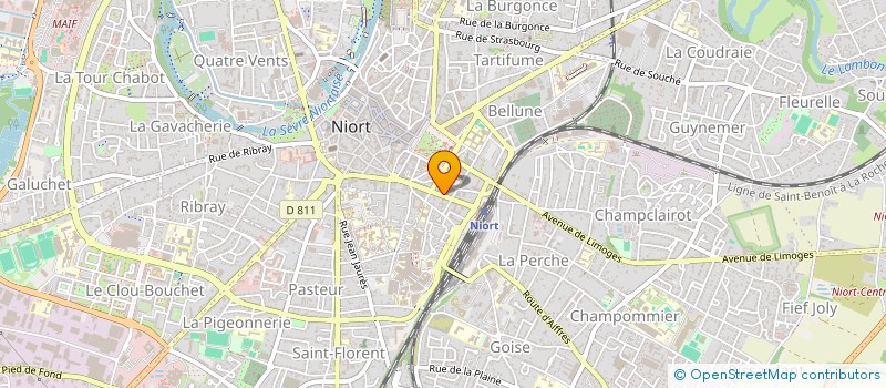 localisation de l'entreprise LME ORGANISATION  NIORT