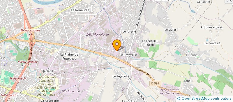 localisation de l'entreprise LMELEC  ALBI