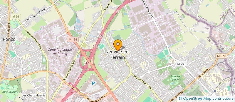 localisation de l'entreprise LMEN à NEUVILLE-EN-FERRAIN