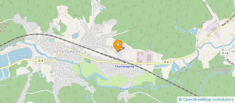 localisation de l'entreprise LMETALCONCEPT  CHAMPAGNEY