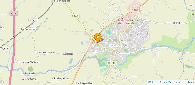 localisation de l'entreprise LMF CREATION  TREMENTINES