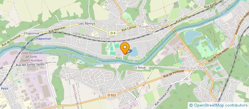 localisation de l'entreprise LMF DEVELOPPEMENT  AUVERS-SUR-OISE