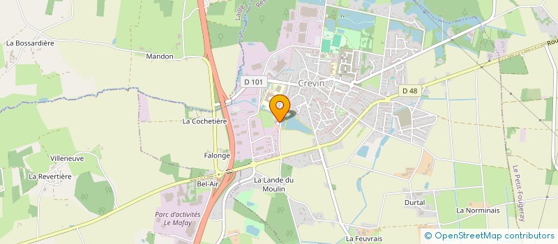 localisation de l'entreprise LMFMLY  CREVIN