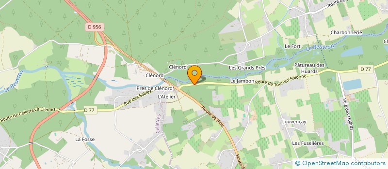 localisation de l'entreprise LMFR  COUR-CHEVERNY