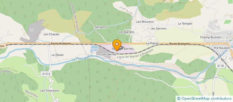 localisation de l'entreprise LMG à LA ROCHE-DES-ARNAUDS