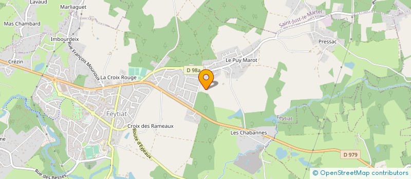 localisation de l'entreprise LMG à FEYTIAT