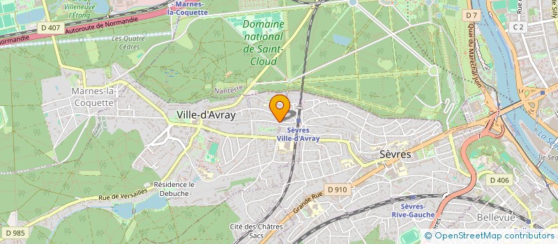 localisation de l'entreprise LMG à VILLE-D'AVRAY