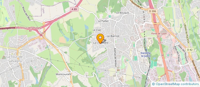 localisation de l'entreprise LMG  DARDILLY