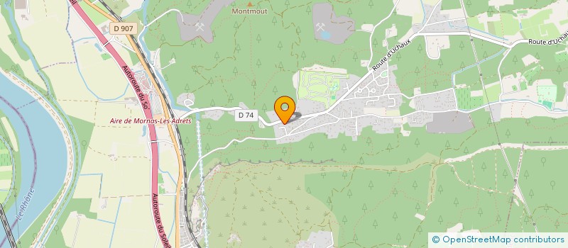 localisation de l'entreprise LMG  MORNAS