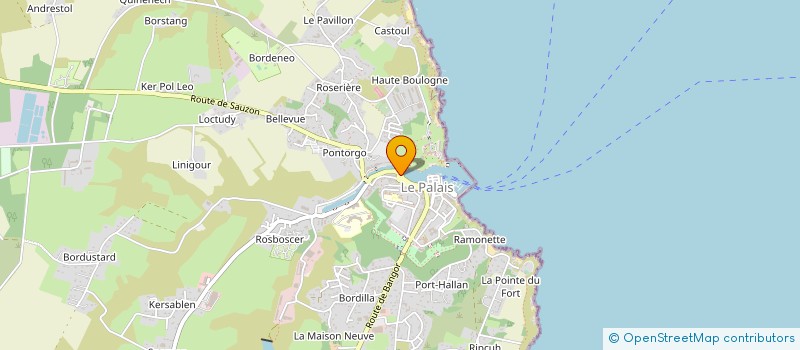 localisation de l'entreprise LMG  LE PALAIS