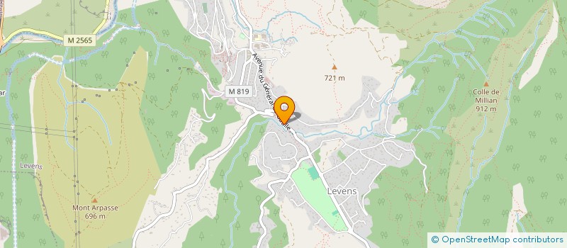 localisation de l'entreprise LMG  LEVENS