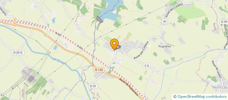 localisation de l'entreprise LMG  TEULAT