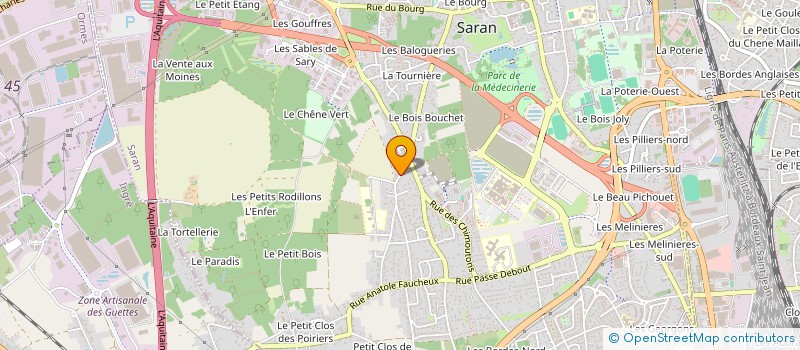 localisation de l'entreprise LMG à SARAN