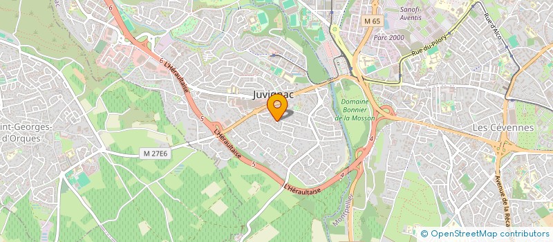 localisation de l'entreprise LMG  JUVIGNAC