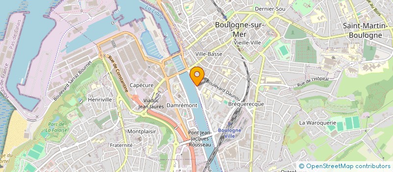 localisation de l'entreprise LMG  BOULOGNE-SUR-MER