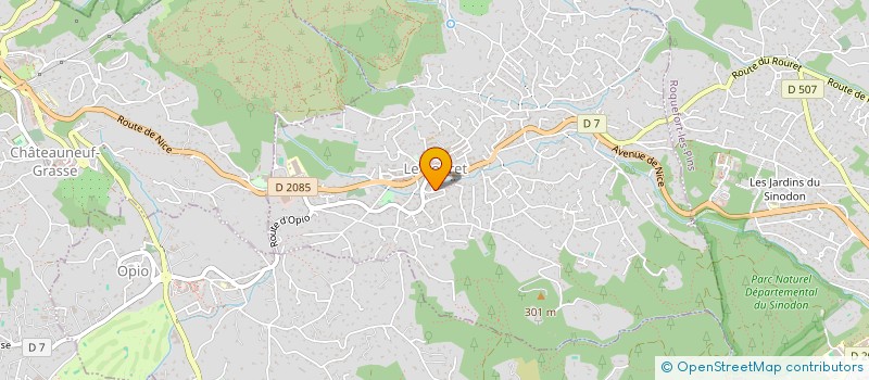 localisation de l'entreprise LMG IMMOBILIER 1  LE ROURET