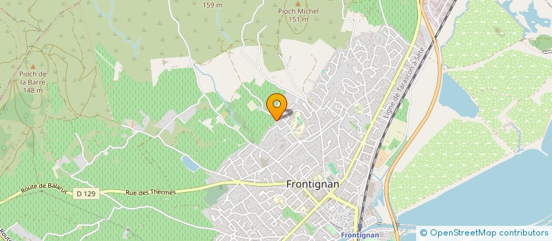 localisation de l'entreprise LMG SERVICES à FRONTIGNAN