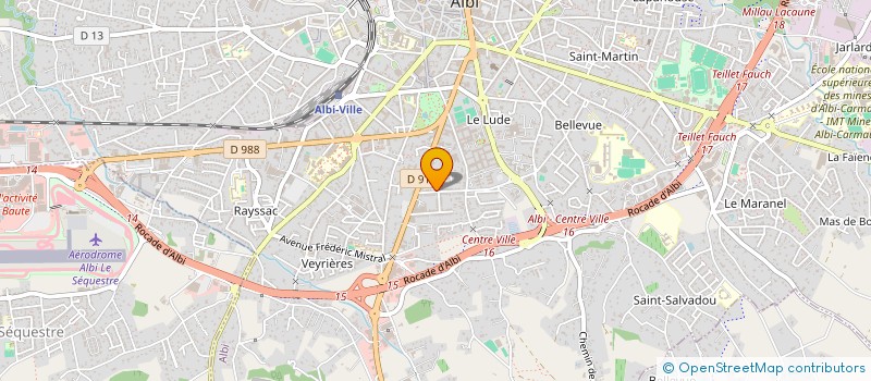 localisation de l'entreprise LMGESTION à ALBI