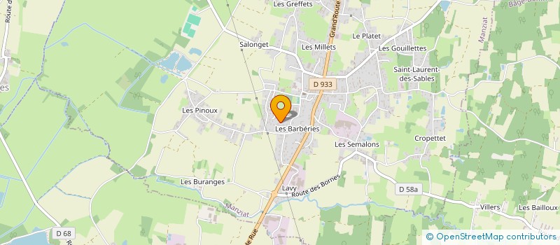 localisation de l'entreprise LMGG à MANZIAT