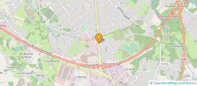 localisation de l'entreprise LMGH à REZE