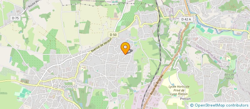 localisation de l'entreprise LMH  CHAPONOST