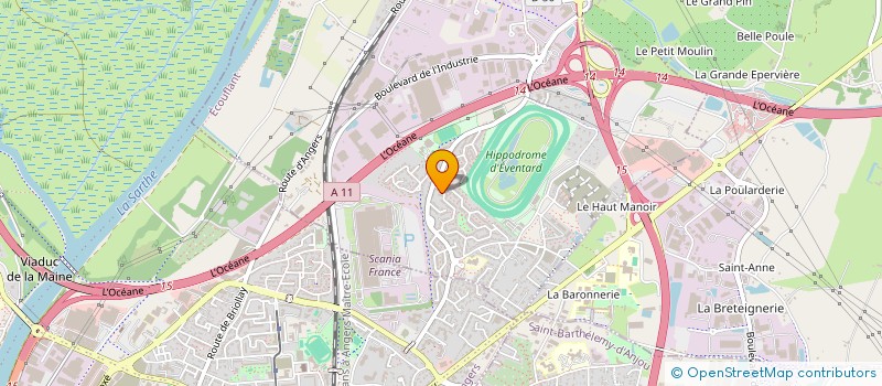 localisation de l'entreprise LMH AGENCEMENT  AVRILLE