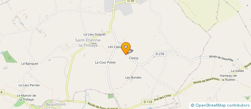 localisation de l'entreprise LMH ET COMPAGNIE  SAINT-ETIENNE-LA-THILLAYE