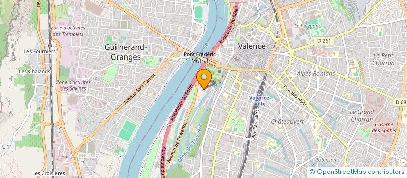 localisation de l'entreprise LMH59  VALENCE