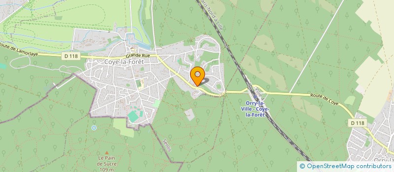 localisation de l'entreprise LMI  COYE-LA-FORET