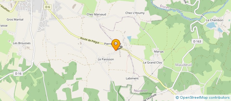 localisation de l'entreprise LMI ENERGIES NOUVELLES  MONTBRON