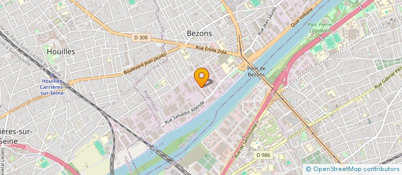 localisation de l'entreprise LMI LOG à BEZONS