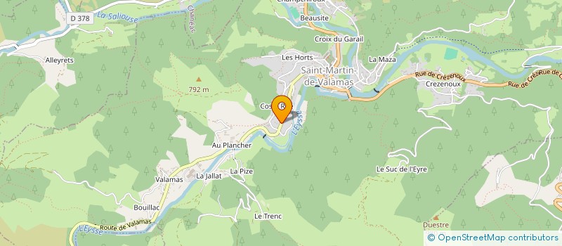 localisation de l'entreprise LMI7 à SAINT-MARTIN-DE-VALAMAS