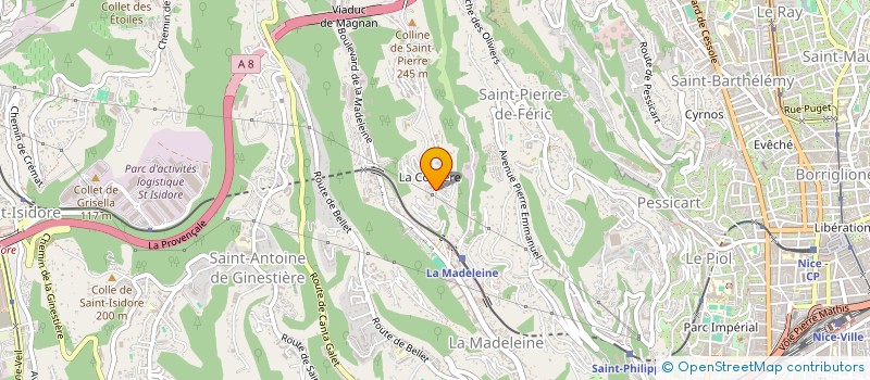 localisation de l'entreprise LMJ BAT  NICE